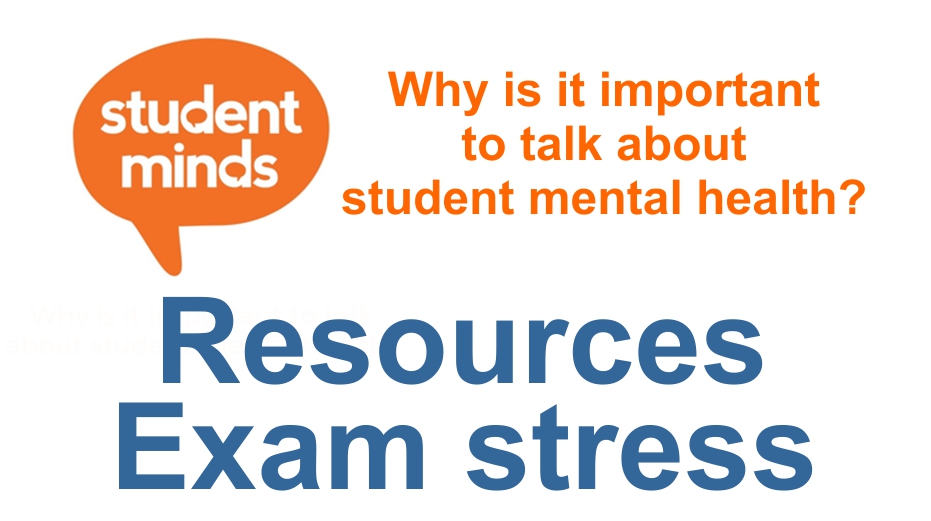 This image is al link to Student Minds,exam stress resources